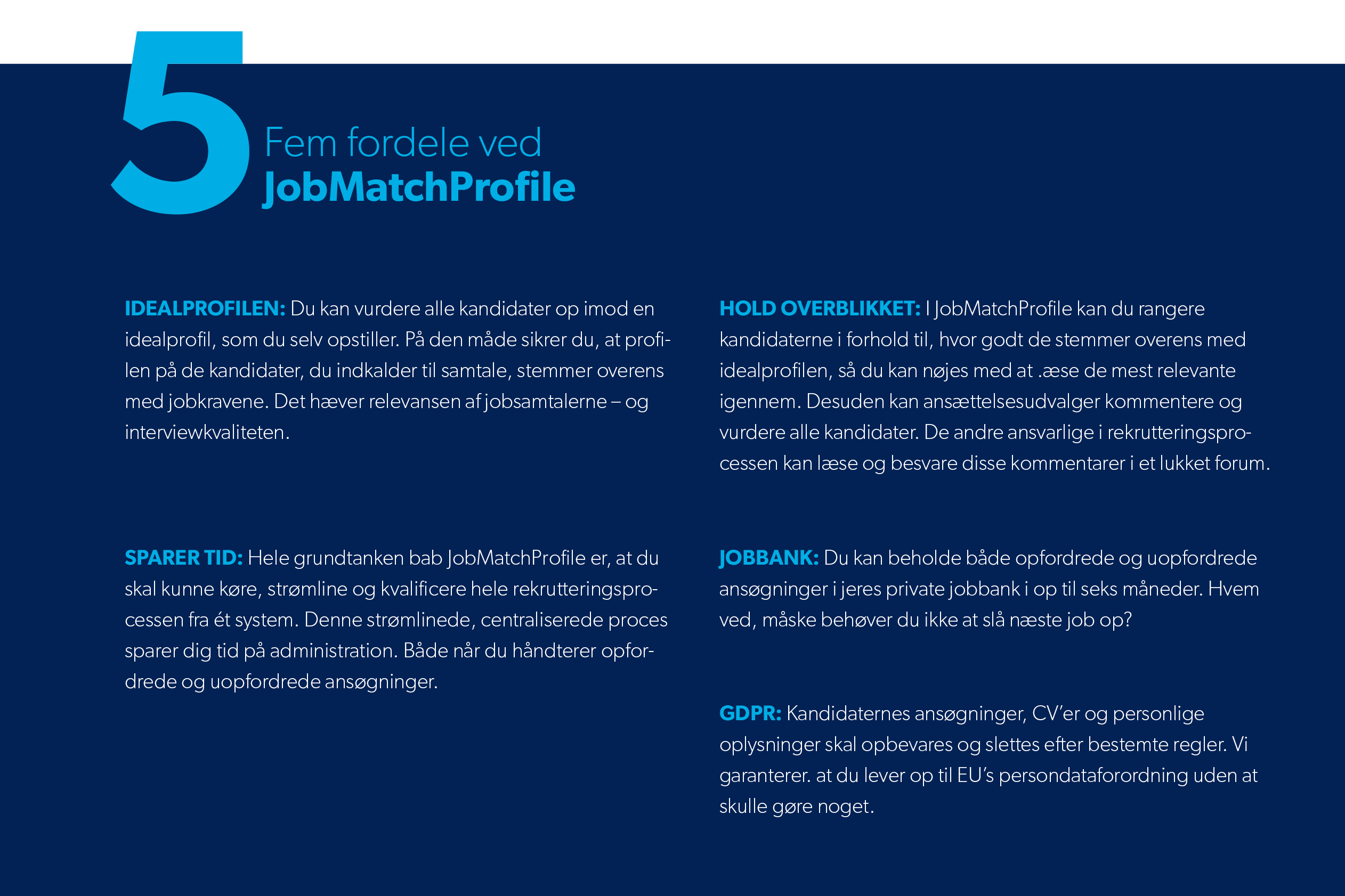 JobMatchProfile - rekrutteringssystem fra Garuda